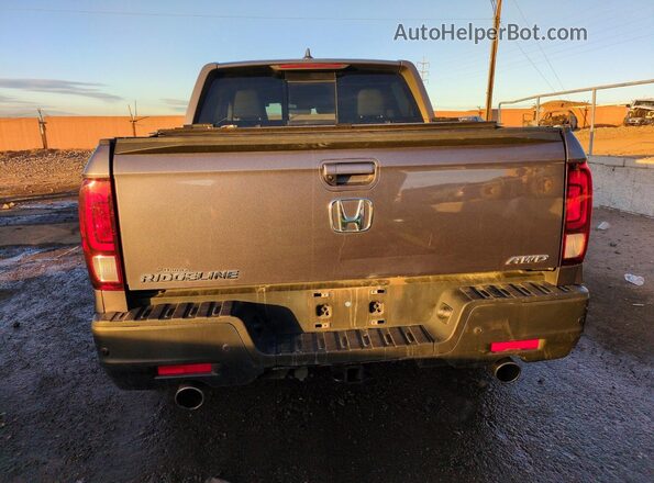 5FPYK3F71NB010541 2022 HONDA RIDGELINE Gray Rear view