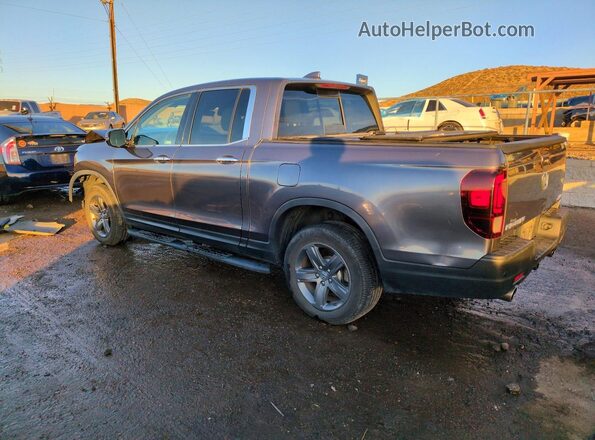 5FPYK3F71NB010541 2022 HONDA RIDGELINE Gray Rear left