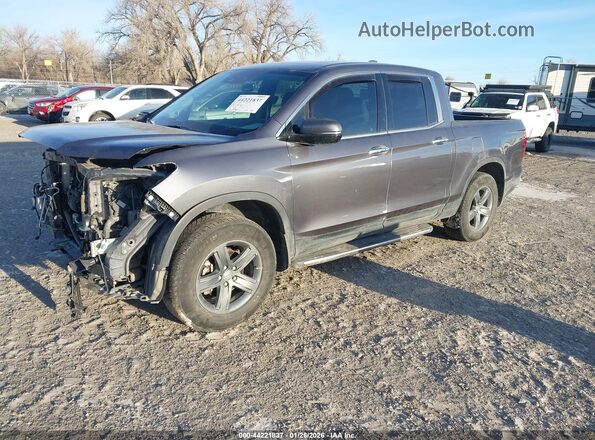 5FPYK3F71NB010572 2022 HONDA RIDGELINE Gray Առջևի ձախ երեք քառորդ տեսարան