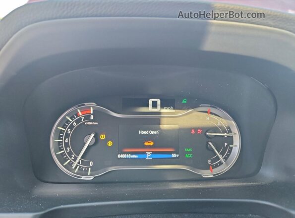 5FPYK3F72NB022018 2022 HONDA RIDGELINE Red ხელსაწყოთა პანელის ხედი
