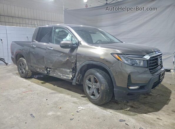 5FPYK3F74NB024384 2022 HONDA RIDGELINE Brown Front right