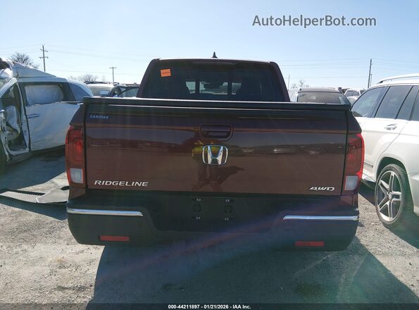 5FPYK3F75HB021126 2017 HONDA RIDGELINE Burgundy 