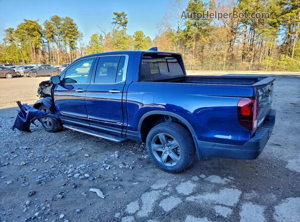 5FPYK3F75MB023212 2021 HONDA RIDGELINE Blue Trasero izquierdo