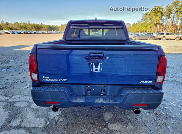5FPYK3F75MB023212 2021 HONDA RIDGELINE Blue Vista trasera