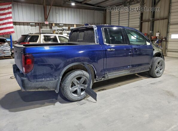 5FPYK3F77NB034651 2022 HONDA RIDGELINE Синий Задняя правая четверть