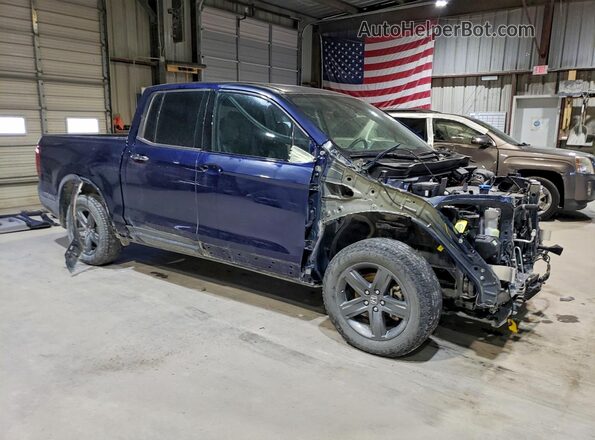 5FPYK3F77NB034651 2022 HONDA RIDGELINE Синий Передняя правая четверть