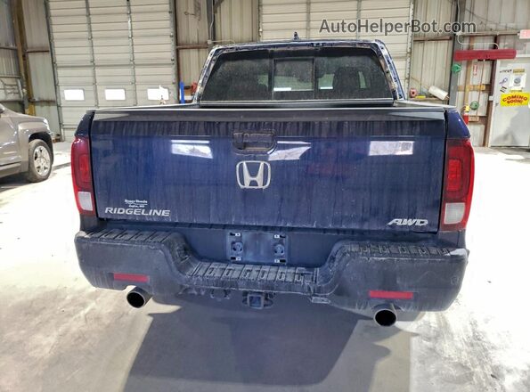 5FPYK3F77NB034651 2022 HONDA RIDGELINE Синий Вид сзади