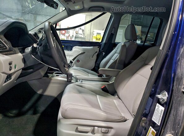 5FPYK3F77NB034651 2022 HONDA RIDGELINE Синий Вид салона спереди