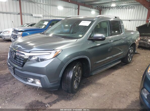 5FPYK3F79JB011530 2018 HONDA RIDGELINE Gray Vista tres cuartos delantera izquierda