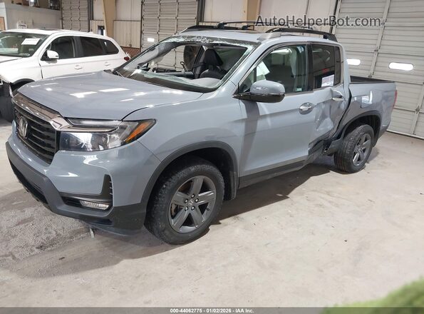 5FPYK3F79PB047050 2023 HONDA RIDGELINE Gray წინა მარცხენა ხედი სამი მეოთხედიდან