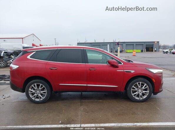5GAERBKW2NJ146833 2022 BUICK ENCLAVE Red უკანა სალონის ხედი