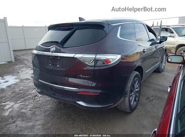 5GAEVCKW4PJ216305 2023 BUICK ENCLAVE Maroon უკანა მარჯვენა