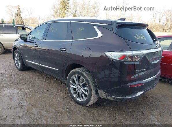 5GAEVCKW4PJ216305 2023 BUICK ENCLAVE Maroon უკანა მარცხენა