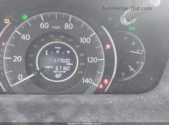 5J6RM4H7XGL016097 2016 HONDA CR-V Белый Вид задних сидений