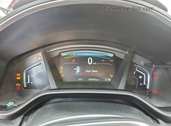5J6RT6H8XNL040677 2022 HONDA CR-V Red Instrument cluster view
