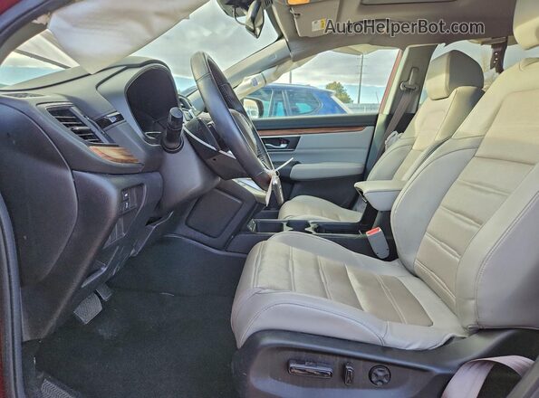 5J6RT6H8XNL040677 2022 HONDA CR-V Red Front interior view