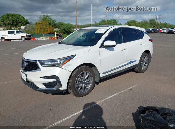 5J8TC1H50LL001275 2020 ACURA RDX White Առջևի ձախ երեք քառորդ տեսարան