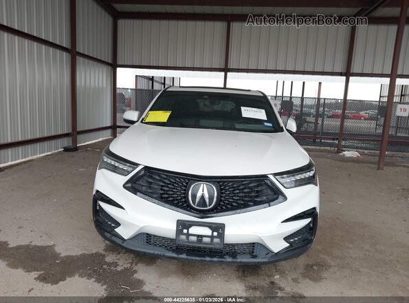 5J8TC1H64ML022513 2021 ACURA RDX White Instrument cluster view
