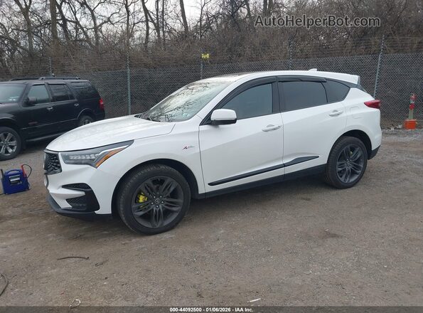 5J8TC2H64LL012780 2020 ACURA RDX White Առջևի ձախ երեք քառորդ տեսարան