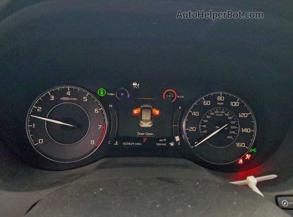 5J8TC2H7XNL006168 2022 ACURA RDX Silver Widok zestawu wskaźników