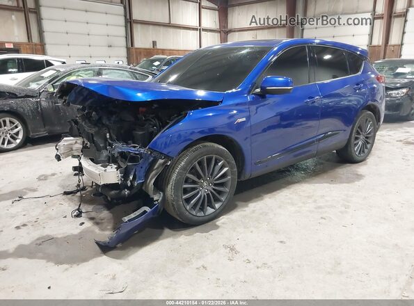 5J8TC2H86NL000053 2022 ACURA RDX Blue Передня ліва чверть