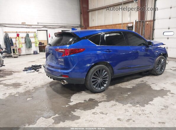 5J8TC2H86NL000053 2022 ACURA RDX Blue Задня права чверть