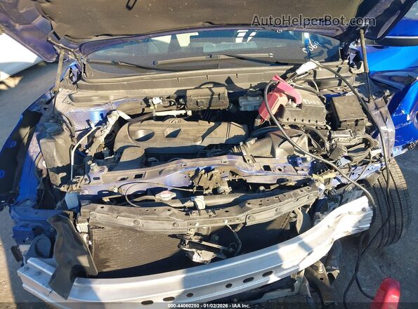 5J8TC2H8XNL000069 2022 ACURA RDX Blue უკანა ხედი
