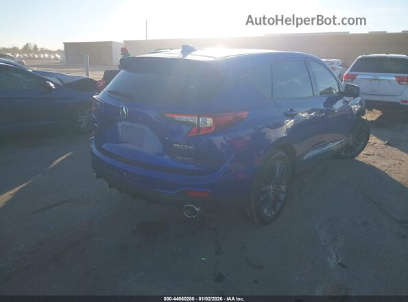 5J8TC2H8XNL000069 2022 ACURA RDX Blue უკანა მარჯვენა