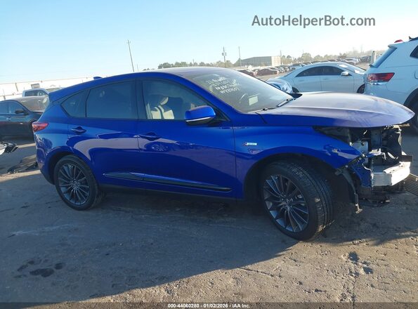 5J8TC2H8XNL000069 2022 ACURA RDX Blue უკანა სალონის ხედი