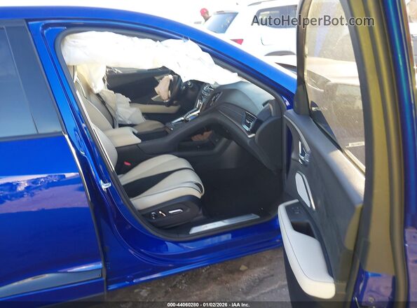 5J8TC2H8XNL000069 2022 ACURA RDX Blue წინა სალონის ხედი