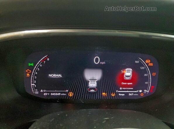 5J8YD9H43PL008235 2023 ACURA MDX Black Вид щитка приладів