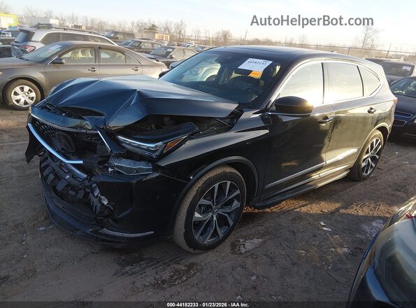 5J8YD9H47PL004723 2023 ACURA MDX Black წინა მარცხენა ხედი სამი მეოთხედიდან