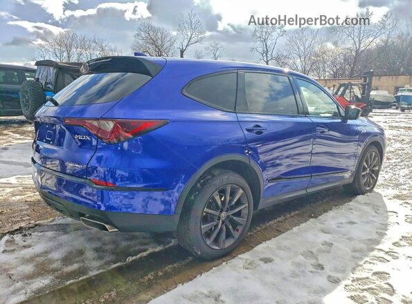 5J8YE1H00SL009072 2025 ACURA MDX Blue Задня права чверть
