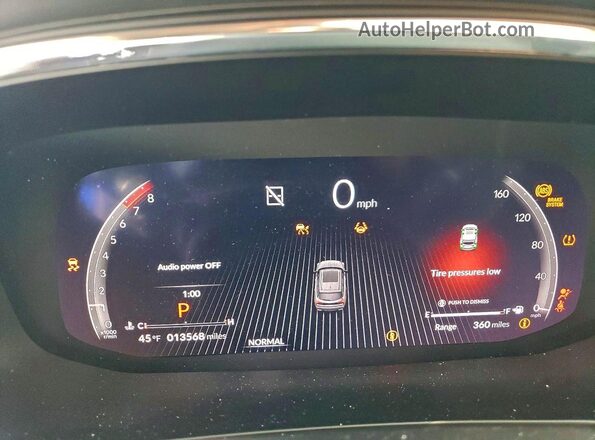 5J8YE1H00SL009072 2025 ACURA MDX Blue Вид щитка приладів