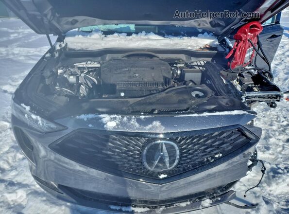 5J8YE1H08PL024863 2023 ACURA MDX Gray Widok wnętrza z tyłu