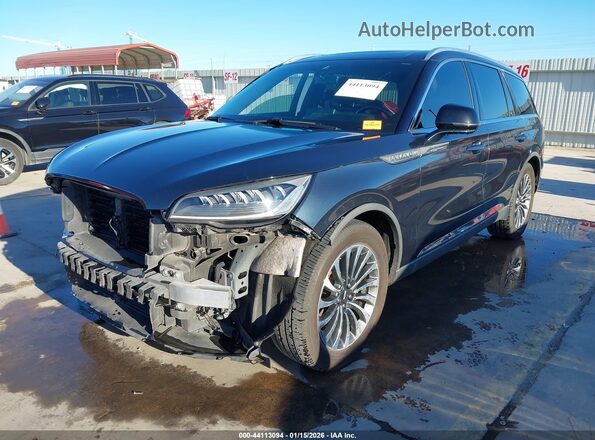 5LM5J7WC2MGL02604 2021 LINCOLN AVIATOR Blue Vista tres cuartos delantera izquierda