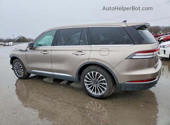 5LM5J7WC5MGL14424 2021 LINCOLN AVIATOR Beige Trasero izquierdo