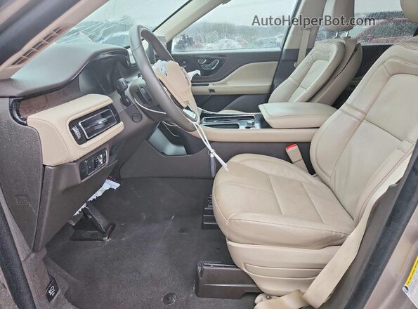5LM5J7WC5MGL14424 2021 LINCOLN AVIATOR Beige Vista interior delantera