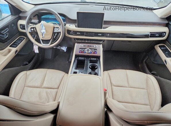 5LM5J7WC5MGL14424 2021 LINCOLN AVIATOR Beige Vista del salpicadero
