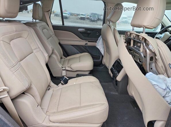 5LM5J7WC5MGL14424 2021 LINCOLN AVIATOR Beige Vista interior trasera
