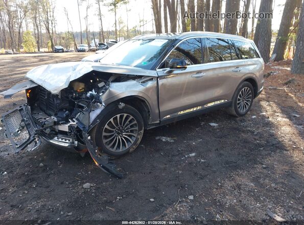 5LM5J7XC2MGL18459 2021 LINCOLN AVIATOR Коричневый Передняя левая четверть