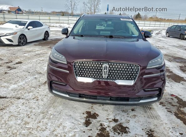 5LM5J7XC2RGL08568 2024 LINCOLN AVIATOR Burgundy Դիմացի տեսք