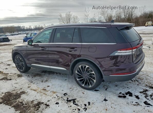 5LM5J7XC2RGL08568 2024 LINCOLN AVIATOR Burgundy Հետևի ձախ