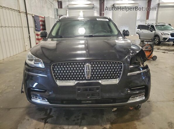5LM5J7XC4MGL09312 2021 LINCOLN AVIATOR Black Widok z przodu