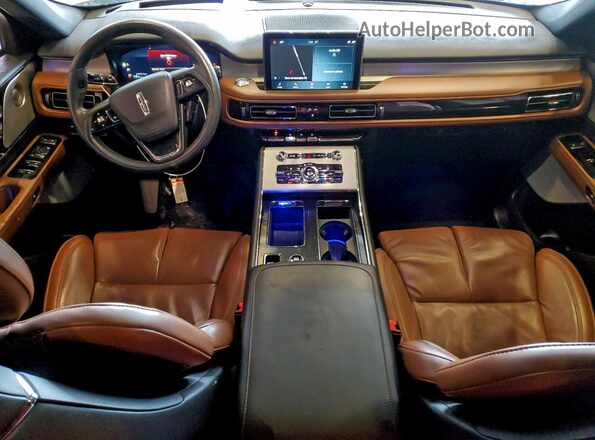 5LM5J7XC4NGL01132 2022 LINCOLN AVIATOR Beige Widok deski rozdzielczej