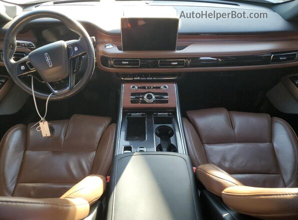 5LM5J7XC9MGL09127 2021 LINCOLN AVIATOR Beige Widok deski rozdzielczej