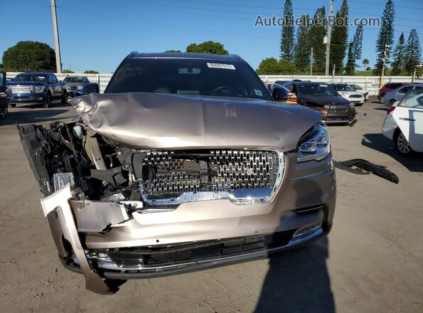 5LM5J7XC9MGL09127 2021 LINCOLN AVIATOR Beige Widok z przodu