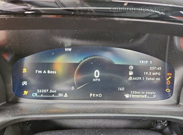 5LM5J7XCXNGL10465 2022 LINCOLN AVIATOR Black Вид щитка приладів