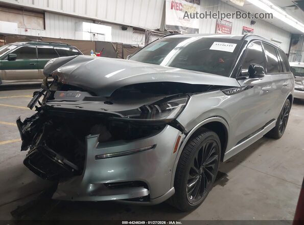 5LM5J7XCXRGL04915 2024 LINCOLN AVIATOR Gray წინა მარცხენა ხედი სამი მეოთხედიდან