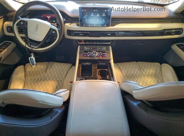 5LM5J9XC2MGL06033 2021 LINCOLN AVIATOR Burgundy Առջևի վահանակի տեսք